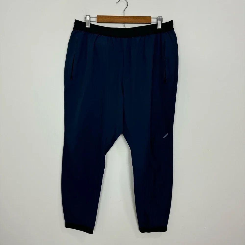 Hill City Midweight Train Pants Men’s XL Blue Tech Joggers Athletic Performance